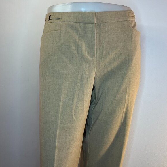 NEW YORK & CO Women's Beige 7th Avenue Wide Leg Pant - Size 6 Avg - NWT $49.95 - Picture 2 of 5